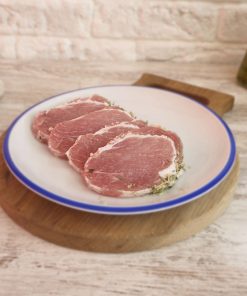 Filetes de lomo de cerdo duroc al ajillo